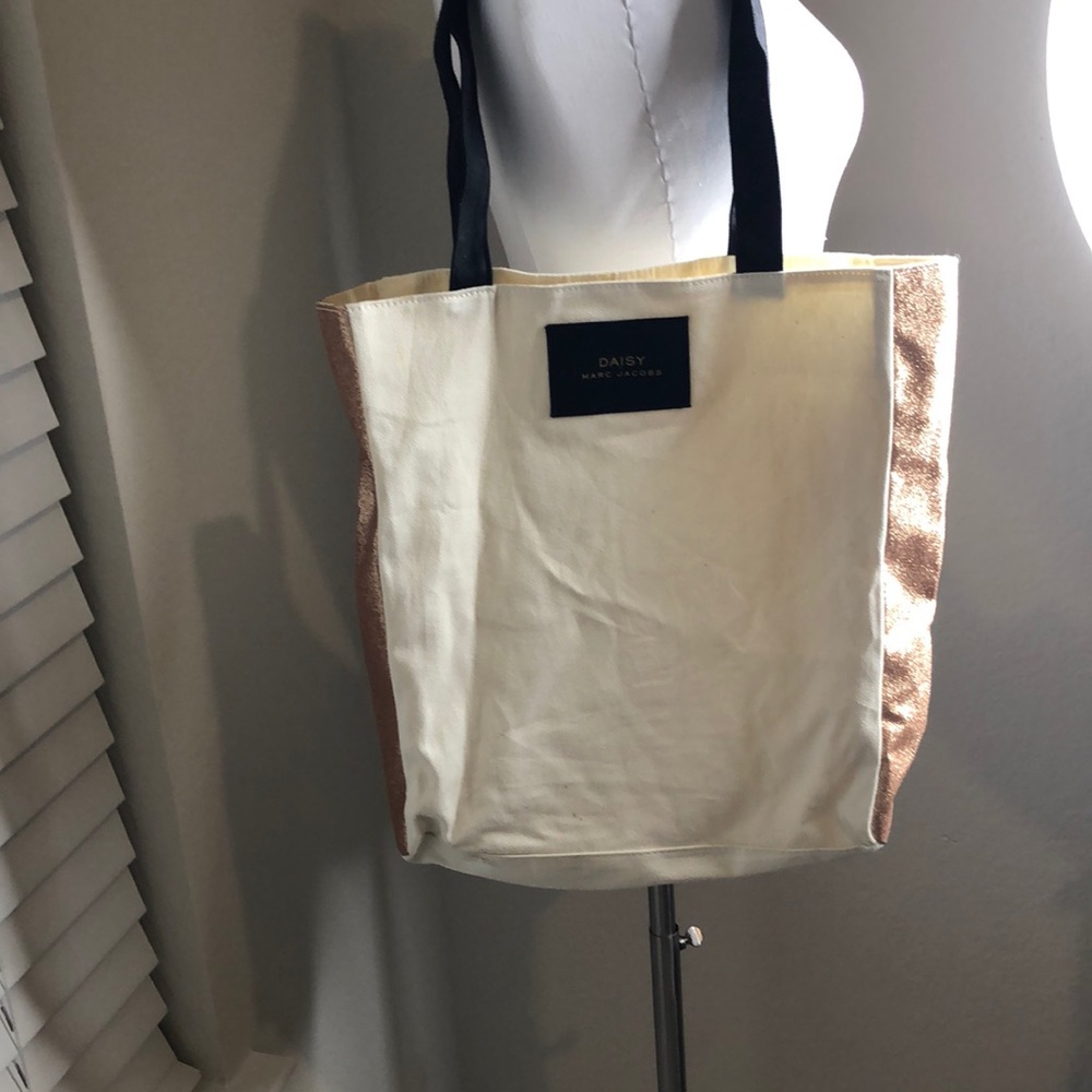 White and sparkly gold Marc Jacobs bag